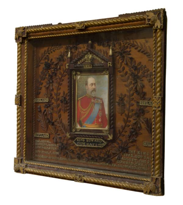 Box Framed Tabernacle Commemorative Tableau of King Edward VII commemorative Miscellaneous 3