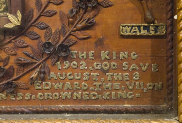 Box Framed Tabernacle Commemorative Tableau of King Edward VII commemorative Miscellaneous 6