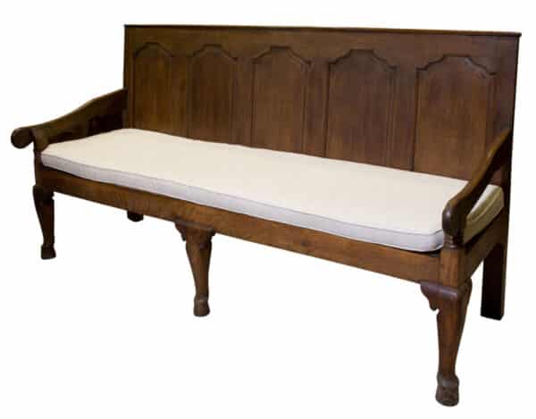 18thC Oak Settle oak Antique Furniture 3