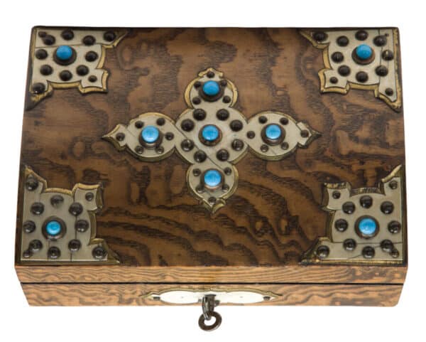 An Anglo-Indian finely inlaid Stationary Box - Image 5