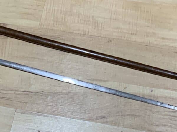 Gentleman’s walking stick sword stick with silver collar hallmarked Chester 1912 Miscellaneous 6