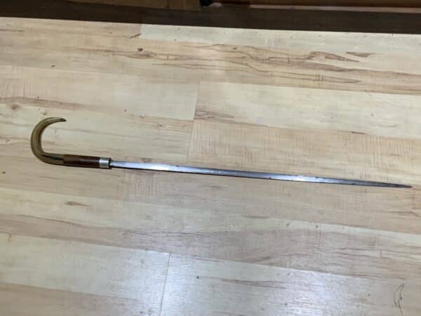 Gentleman’s walking stick sword stick with silver collar hallmarked Chester 1912 Miscellaneous 8