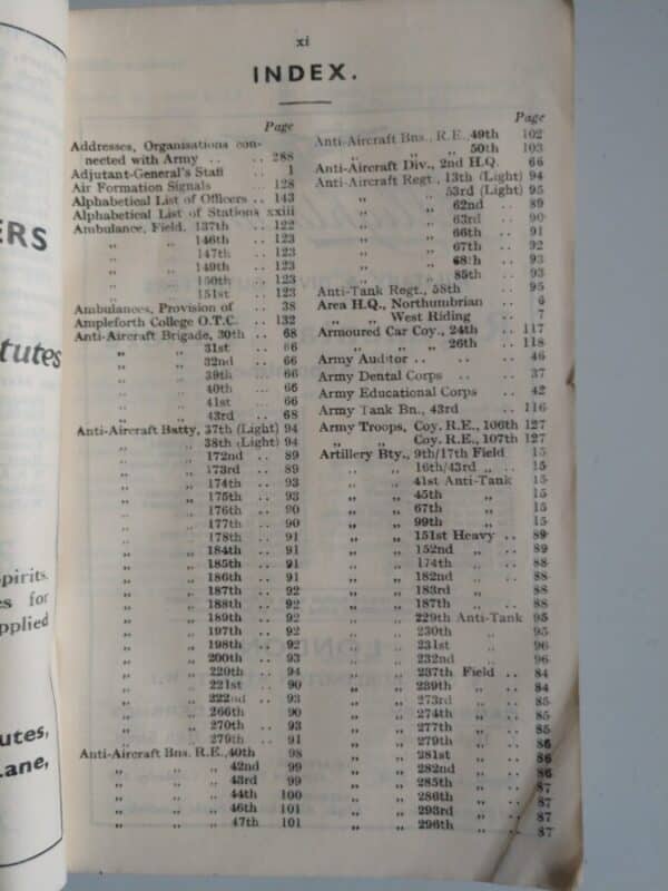 Very Rare 1939 World War 2 Northern Command Official Telephone Directory 5,000+ entries inc RAF churchill Antique Collectibles 6