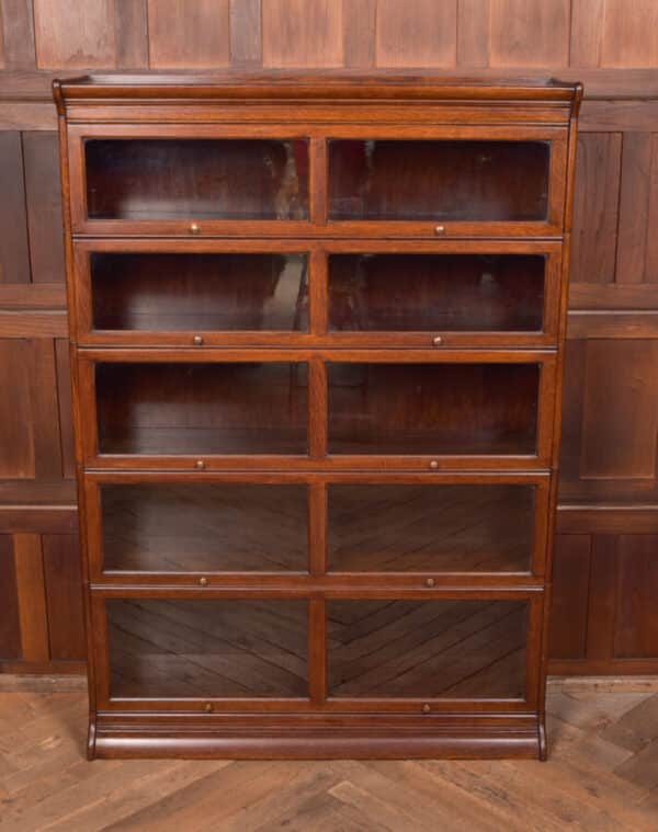 Oak 5 Sectional Bookcase SAI2417 Antique Bookcases 28