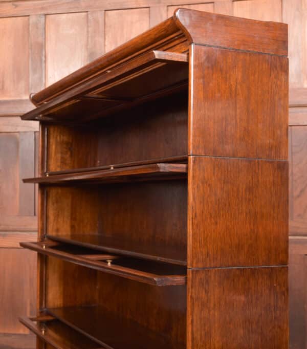 Oak 5 Sectional Bookcase SAI2417 Antique Bookcases 10