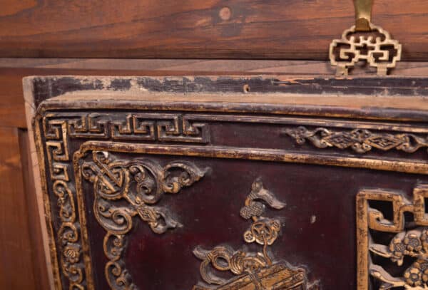 Pair Of Chinese Hardwood Panels SAI2397 - Image 2