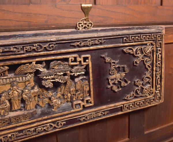 Pair Of Chinese Hardwood Panels SAI2397 - Image 6