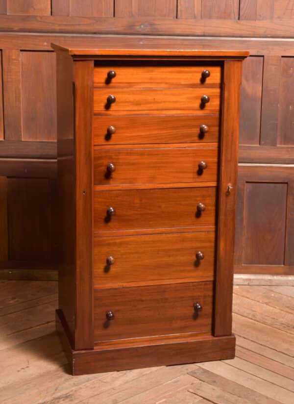 Victorian Mahogany Wellington Chest SAI2393 Antique Chest Of Drawers 3