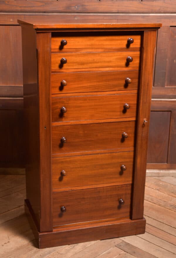 Victorian Mahogany Wellington Chest SAI2393 Antique Chest Of Drawers 12