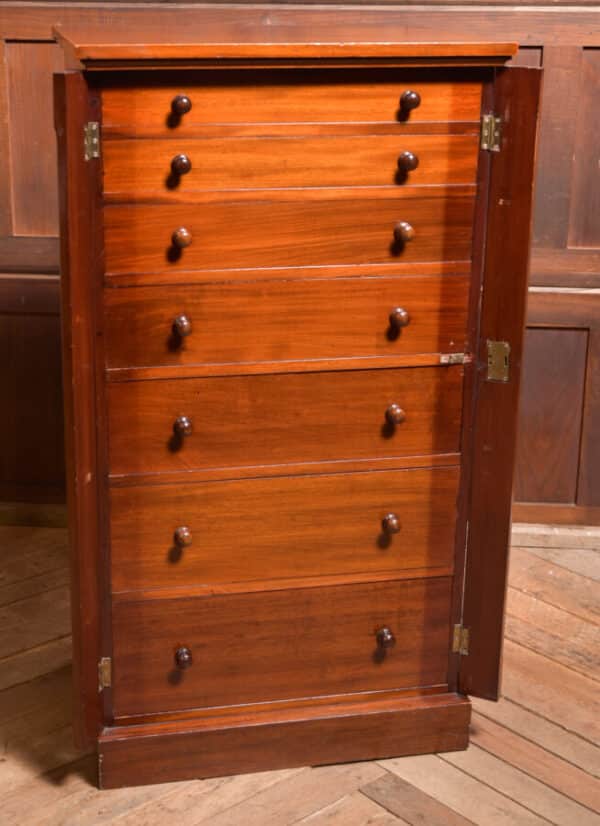 Victorian Mahogany Wellington Chest SAI2393 Antique Chest Of Drawers 5