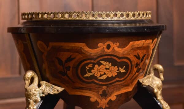 Victorian Marquetry Plant Stand SAI2392 - Image 4
