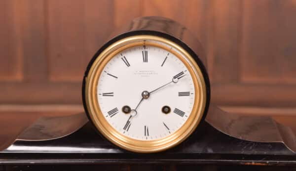 D Robertson Of Perth Black Ebonised Mantel Clock SAI2411 Antique Clocks 11