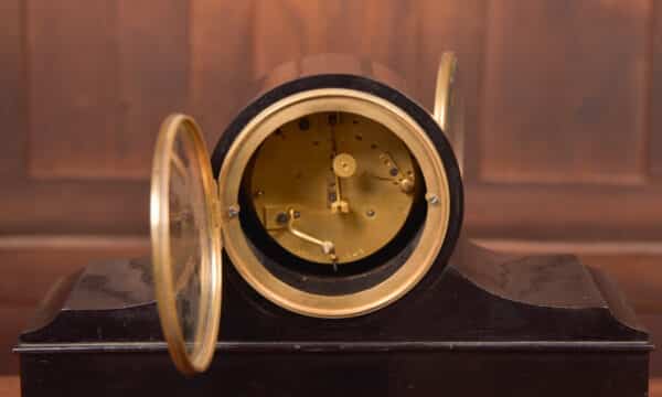 D Robertson Of Perth Black Ebonised Mantel Clock SAI2411 Antique Clocks 6