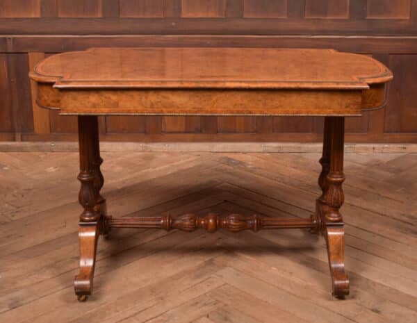 Victorian Burr Walnut Library Table SAI2403 Antique Tables 3