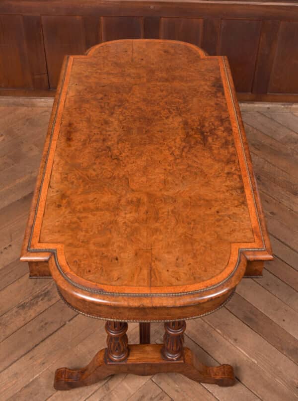 Victorian Burr Walnut Library Table SAI2403 Antique Tables 20