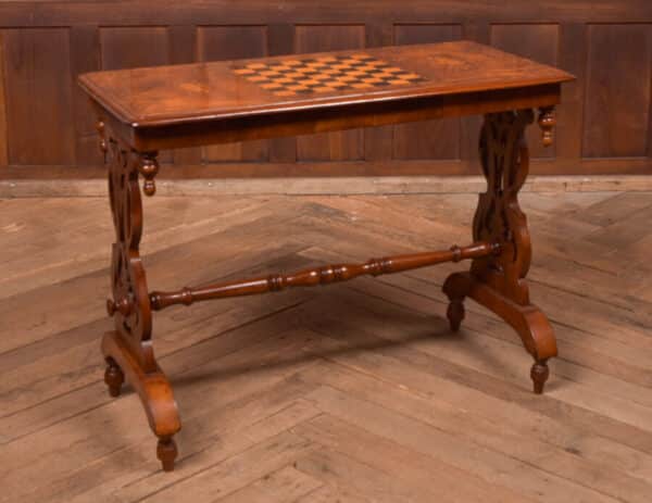 Burr Walnut Games Table SAI2406 - Image 2