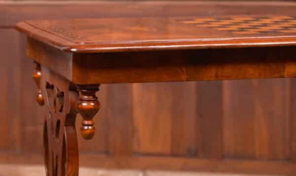 Burr Walnut Games Table SAI2406 - Image 4