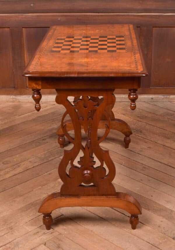 Burr Walnut Games Table SAI2406 - Image 14