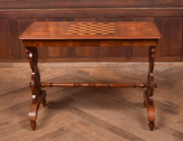 Burr Walnut Games Table SAI2406
