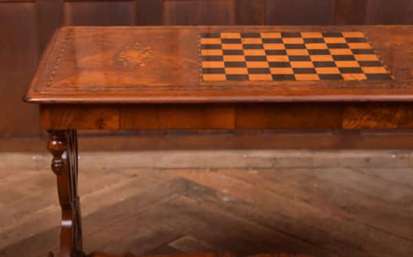 Burr Walnut Games Table SAI2406 - Image 11