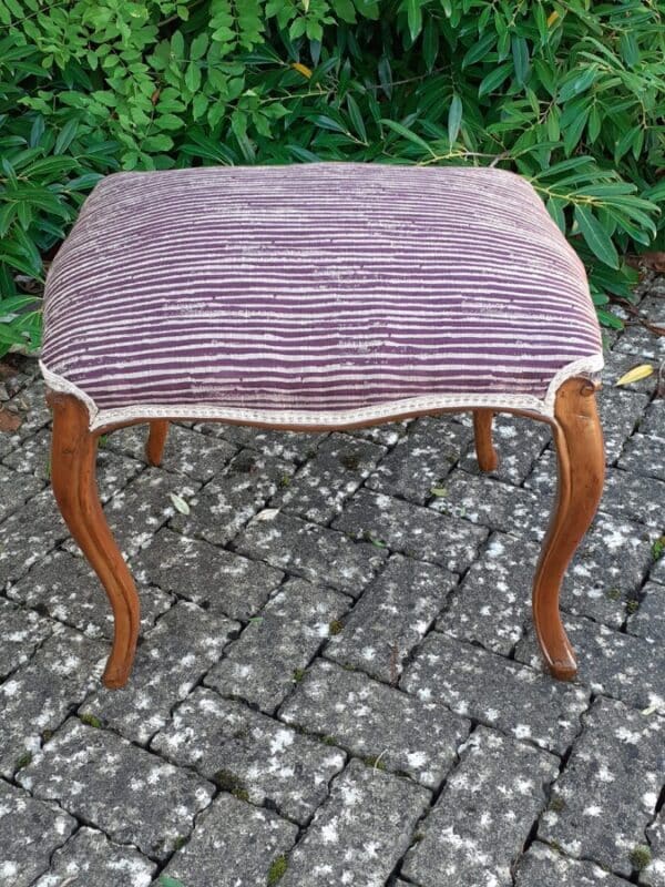 Victorian walnut stool circa 1860 - Image 5