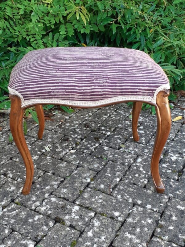 Victorian walnut stool circa 1860