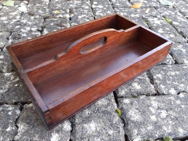 19th century mahogany cutlery tray - Image 4