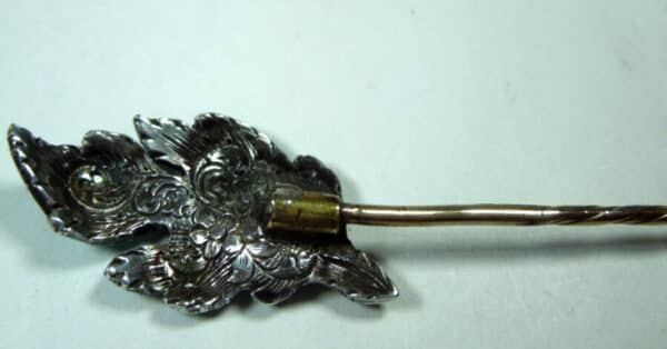 Silver Turquoise and Seed Pearl Stickpin - Image 5