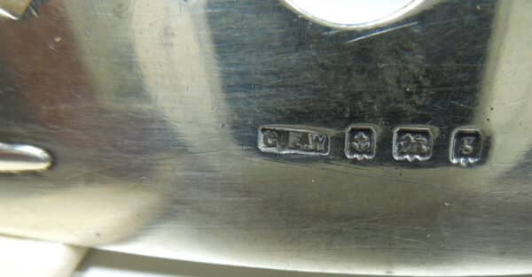 Antique Silver Mother of Pearl Butter Knife - Image 5