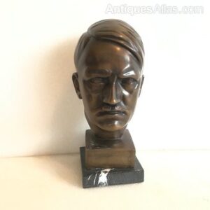 Adolph Hitler bronze & marble bust Miscellaneous