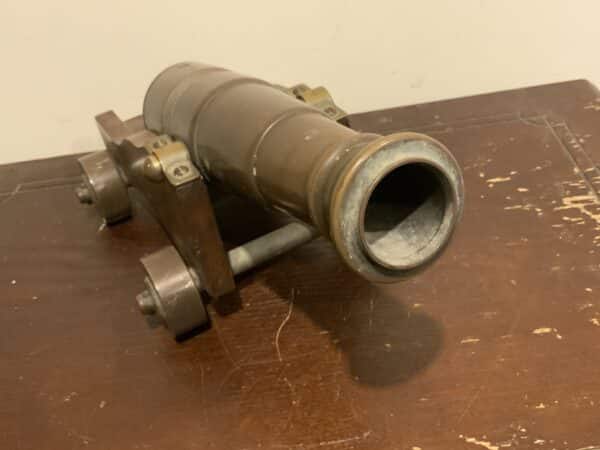 Cannon Bronze Barrelled Mahogany Carriage Victorian - Image 3