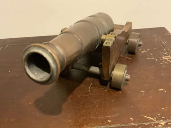 Cannon Bronze Barrelled Mahogany Carriage Victorian - Image 4