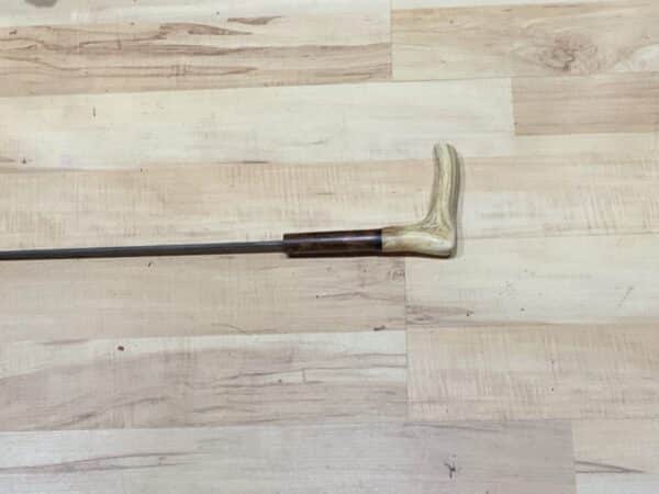 Gentleman’s Walking Stick Sword Stick With Horn Handle Grip - Image 5