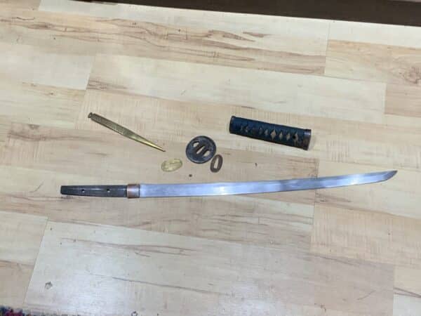 Samurai sword 18th century short sword Antique Swords 8