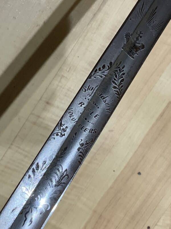 Staffordshire Volunteer Rifles Officers Sword - Image 6
