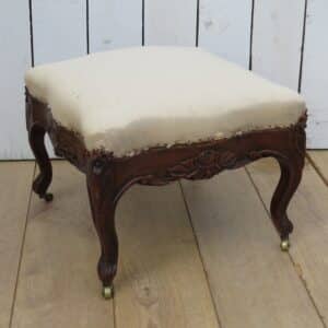 Antique French Foot Stool For Re-upholstery Antique Antique Stools