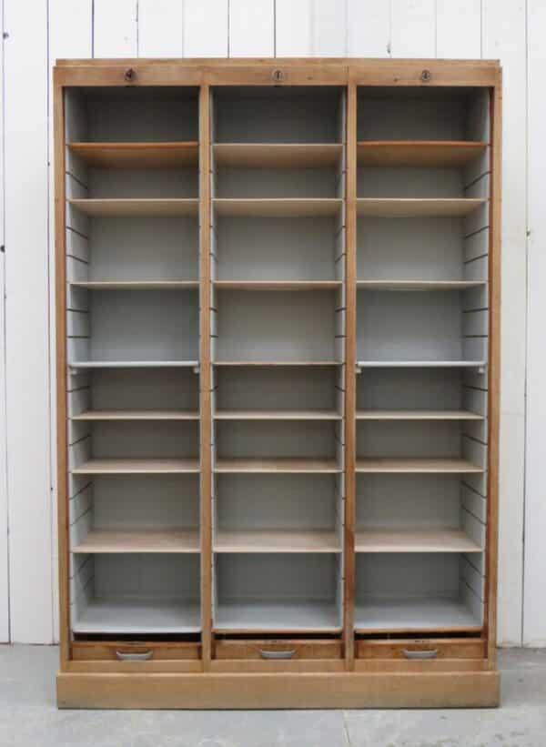 Triple Tambour Front Filing Cabinet - Image 3