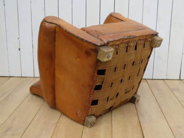 1930's French Leather Club Chair - Image 9