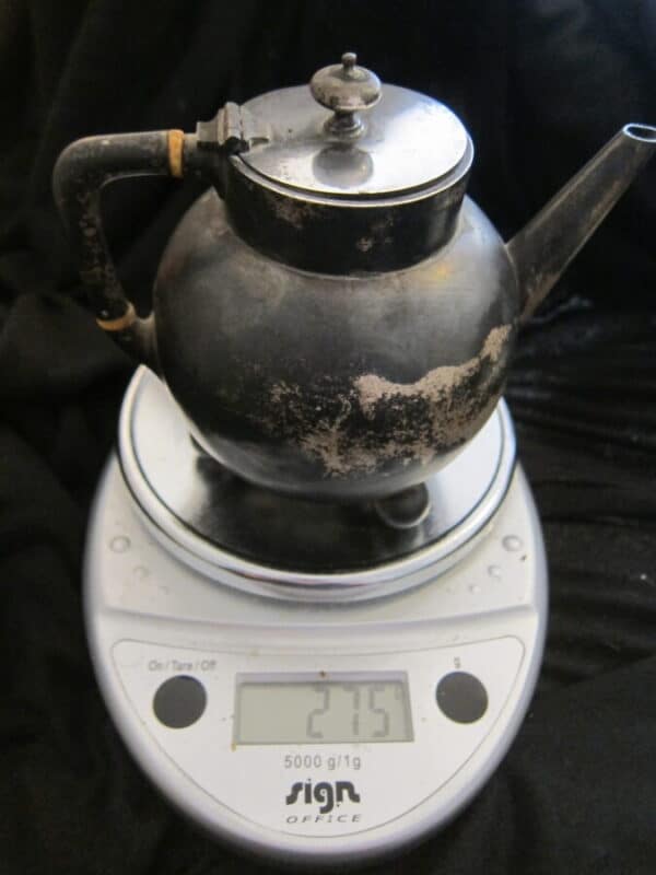 1880 London Silver W&J Barnard Teapot 275grms
