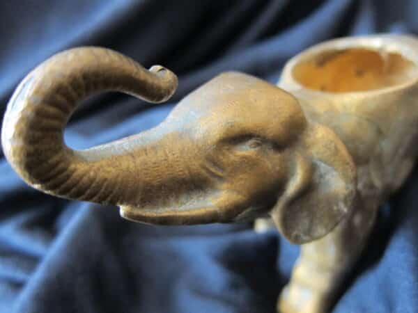 19th Century Oriental Gilt Bronze Elephant Incense Burner - Image 7