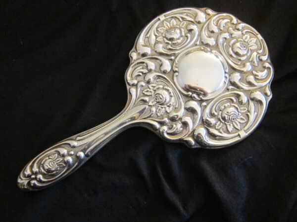 Vintage German Silver Hallmarked 835 Dressing Table Set - Image 2