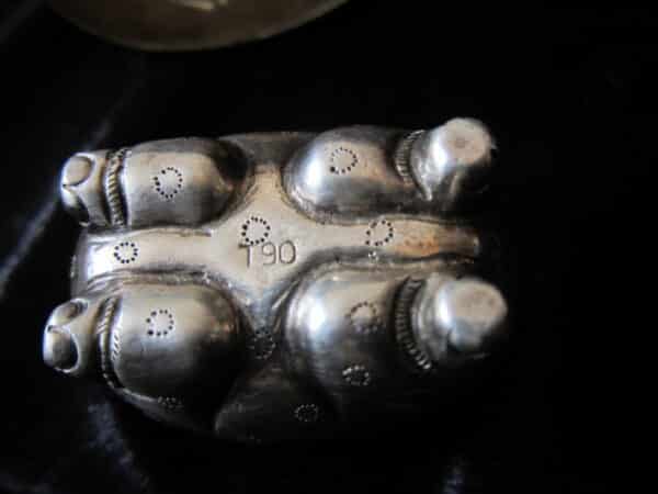 Vintage Asiatic Silver Elephant Trinket Pop - Image 7