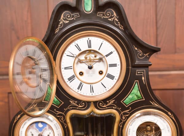 Black Marble Mantel Clock SAI2429 - Image 12
