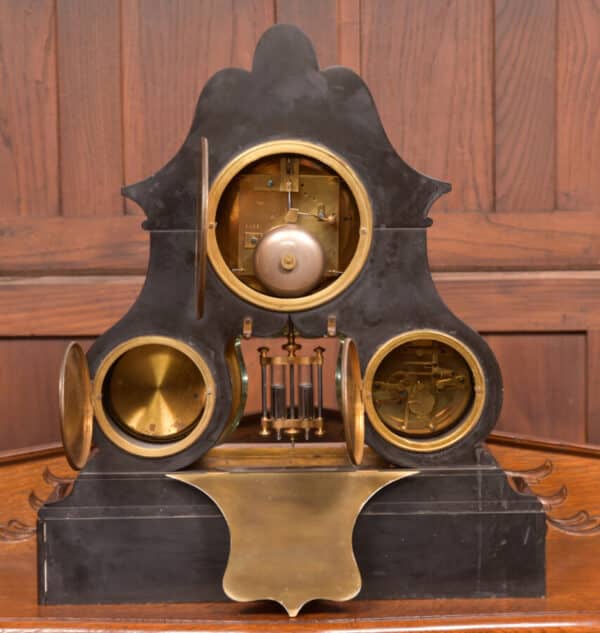 Black Marble Mantel Clock SAI2429 - Image 10
