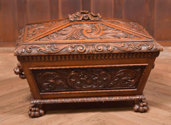 Carved Oak Cellarette SAI2431 Antique Boxes 3