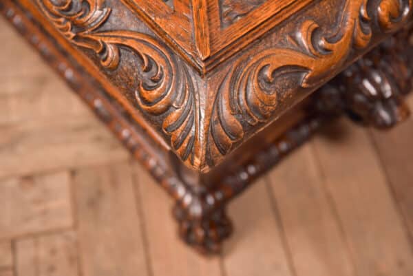 Carved Oak Cellarette SAI2431 - Image 4