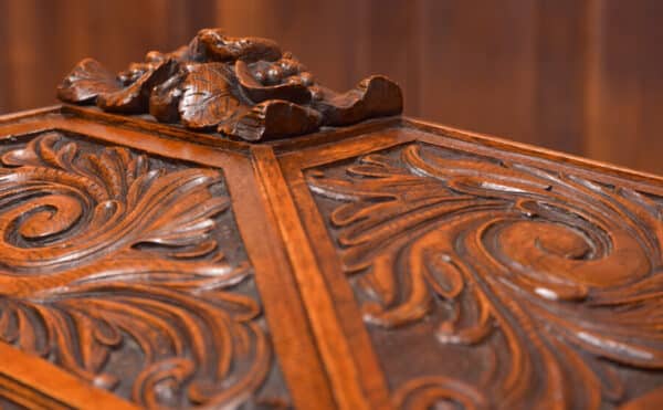 Carved Oak Cellarette SAI2431 - Image 13