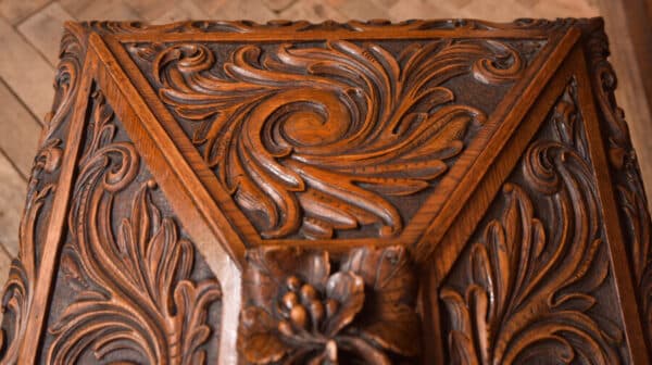 Carved Oak Cellarette SAI2431 - Image 17