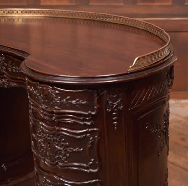 Kidney Shaped Carved Desk SAI2432 - Image 2