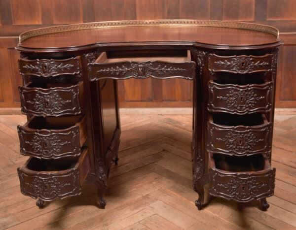 Kidney Shaped Carved Desk SAI2432 - Image 14